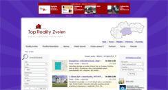 Desktop Screenshot of byty.reality-zvolen.eu
